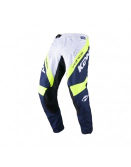 Pantaloni Kenny Racing Cross/Enduro Model Force - alb,Albastru,Galben fluo