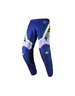 Pantaloni Cross/Enduro Kenny Racing TRACK FOCUS - Albastru/Gri/Galben