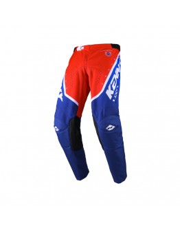 Pantaloni Cross/Enduro Kenny Racing TRACK FOCUS - Albastru/Rosu/Alb