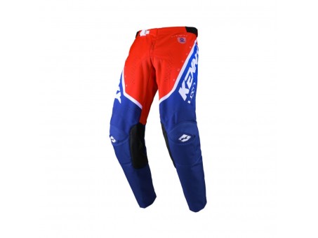 Pantaloni Cross/Enduro Kenny Racing Track Focus Kid/Junior Patriot - Albastru/Rosu/Alb