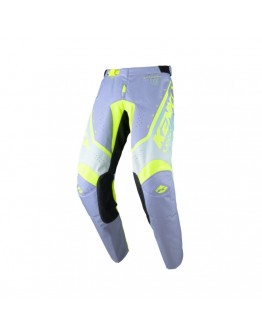 Pantaloni Cross/Enduro Kenny Racing Track Focus Kid/Junior Acid - Gri,Galben Fluo