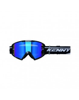 Ochelari Off Road Kenny Racing Track+Glitter - Gri,alb,Negru cu lentila albastra