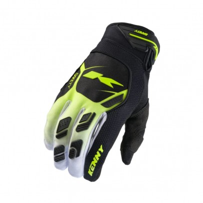 Manusi Cross/Enduro Kenny Racing Safety - Negru/Galben fluo