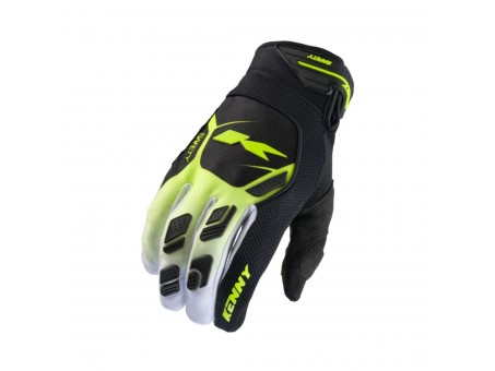 Manusi Cross/Enduro Kenny Racing Safety - Negru/Galben fluo