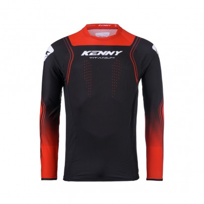 Bluza Cross/Enduro KENNY RACING Titanium - Negru/Rosu