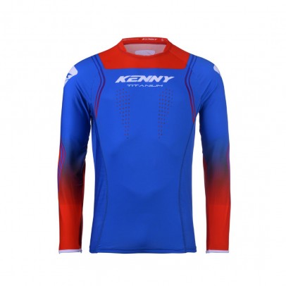 Bluza Cross/Enduro KENNY RACING Titanium - Albastru/Rosu