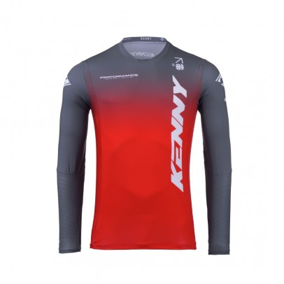 Bluza Cross/Enduro KENNY RACING Performance - Rosu/Gri/Alb