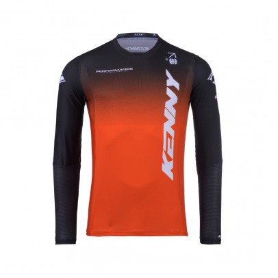 Bluza Cross/Enduro KENNY RACING Performance - Portocaliu/Negru/Alb