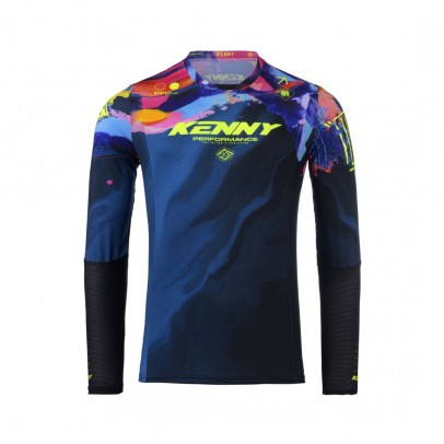 Bluza Cross/Enduro KENNY RACING Performance - Albastru/Galben/Rosu