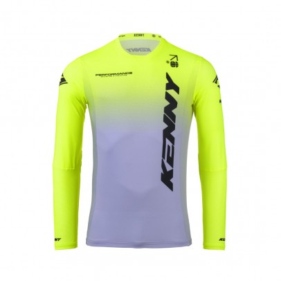 Bluza Cross/Enduro KENNY RACING Performance - Gri/Negru/Galben fluor