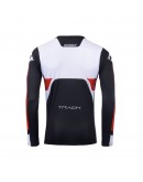 Bluza Cross/Enduro KENNY RACING Track FOCUS - Negru/Alb/Rosu