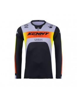 Bluza Cross/Enduro KENNY RACING Track FOCUS - Negru/Gri/Galben/Rosu