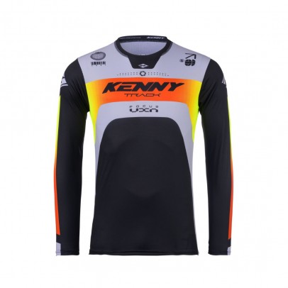 Bluza Cross/Enduro KENNY RACING Track FOCUS - Negru/Gri/Galben/Rosu