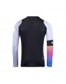 Bluza Cross/Enduro KENNY RACING Track Zoom - Negru/Alb/Albastru/Roz