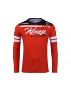 Tricou Cross/Enduro KENNY RACING Track Dirt RED - Rosu/Alb/Negru