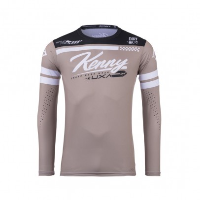 Bluza Cross/Enduro KENNY RACING Track Dirt DZR - Maro/Alb/Negru