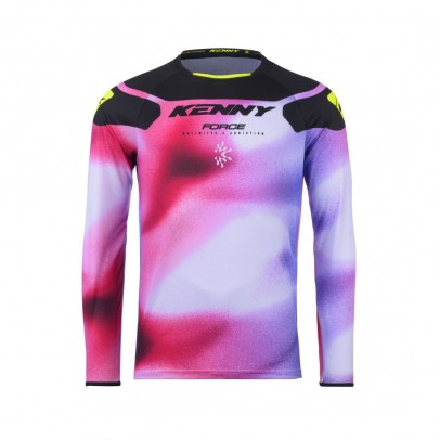 Bluza Cross/Enduro KENNY RACING Force Fog - Roz/Alb/Negru