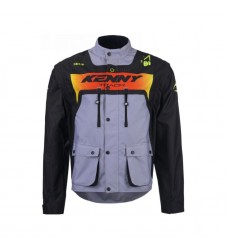 Geaca KENNY RACING Adventure/Enduro Track - Negru,Gri,Galben fluo