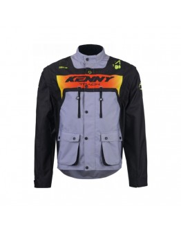 Geaca KENNY RACING Adventure/Enduro Track - Negru,Gri,Galben fluo