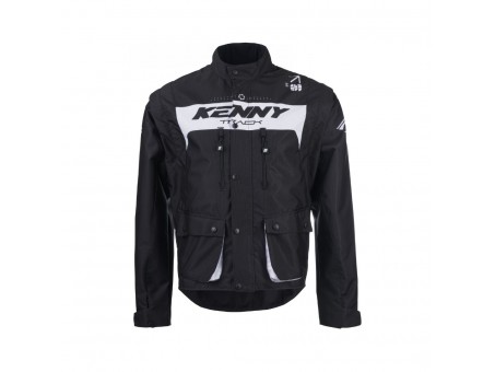 Geaca KENNY RACING Adventure/Enduro Track - Negru/Alb