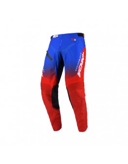 Pantaloni Cross/Enduro Kenny Racing TITANIUM - Rosu/Albastru/Alb