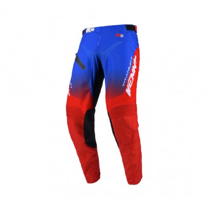 Pantaloni Cross/Enduro Kenny Racing TITANIUM - Rosu/Albastru/Alb