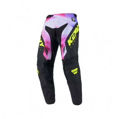 Pantaloni Cross/Enduro Kenny Racing Force Fog - Negru/Galben/Roz