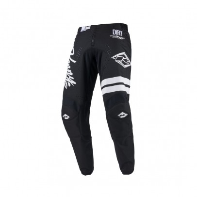 Pantaloni Cross/Enduro Kenny Racing TRACK DIRT - Negru/Alb