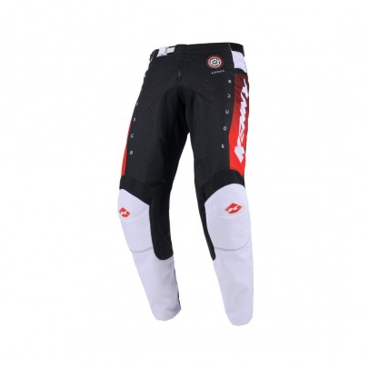 Pantaloni Cross/Enduro Kenny Racing TRACK FOCUS - Negru/Alb/Rosu