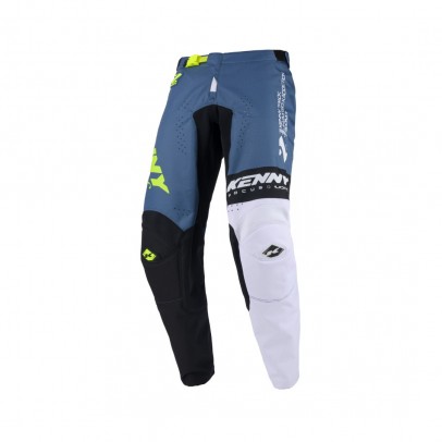 Pantaloni Cross/Enduro Kenny Racing TRACK ZOOM - Albastru/Negru/Galben