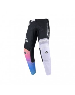 Pantaloni Cross/Enduro Kenny Racing TRACK ZOOM - Negru/Alb/Albastru