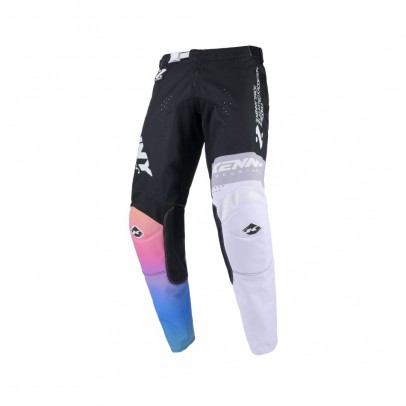 Pantaloni Cross/Enduro Kenny Racing TRACK ZOOM - Negru/Alb/Albastru