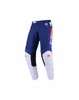 Pantaloni Cross/Enduro Kenny Racing TRACK FOCUS - Albastru/Alb/Rosu