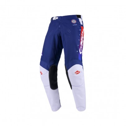 Pantaloni Cross/Enduro Kenny Racing TRACK FOCUS - Albastru/Alb/Rosu