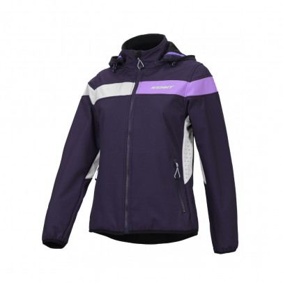 Geaca Femei Impermeabila Softshell Kenny Racing - Albastru/Alb/Mov