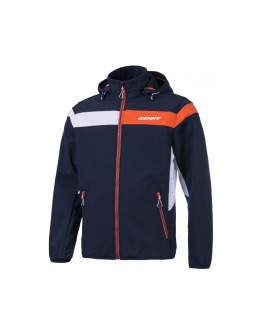 Geaca Kenny Racing Softshell Rain Jacket - Albastru/Alb/Portocaliu