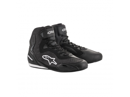 Ghete touring Faster-3 Ridenit Alpinestars - Negru/Alb