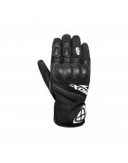 Manusi barbati Roadster Mid-season textil/piele Ixon model MS Rage MS waterproof - Negru/Alb – degete tactile