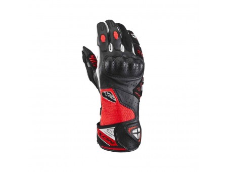 Manusi barbati Racing vara piele Ixon model Thunder Air MS - Negru/rosu/alb - degete tactile