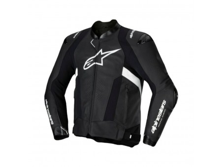 Geaca Moto din Piele Alpinestars Missile V3 - Negru/Alb