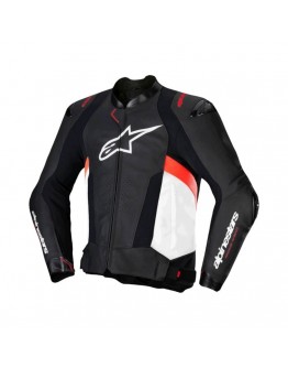 Geaca Moto din Piele Alpinestars Missile V3 - Negru/Rosu/Alb