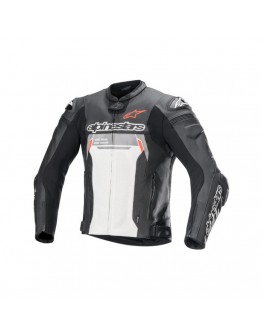 Geaca de piele Alpinestars Missile V2 Ignition - Negru /Alb