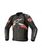 Geaca piele sport Alpinestars GP PLUS R V3 Rideknit -Negru/Rosu/Alb