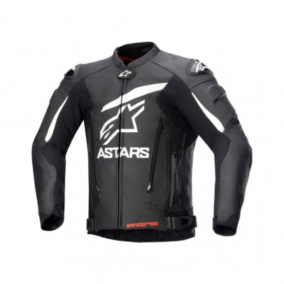 Geaca de piele ALPINESTARS GP PLUS V4 Negru/Alb