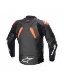 Geaca de piele ALPINESTARS GP PLUS V4 48 Negru/Rosu fluo/Alb