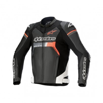 Geaca de piele sport ALPINESTARS GP FORCE AIRFLOW - Negru/Alb/Rosu