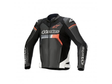 Geaca de piele sport ALPINESTARS GP FORCE AIRFLOW - Negru/Alb/Rosu