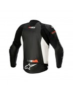 Geaca de piele sport ALPINESTARS GP FORCE -Negru/Alb/Rosu