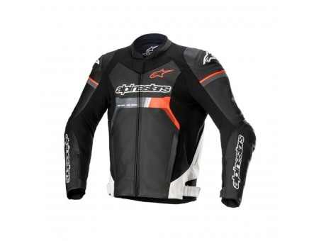 Geaca de piele sport ALPINESTARS GP FORCE -Negru/Alb/Rosu