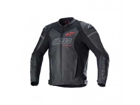 Geaca de piele sport ALPINESTARS MM93 TRACK - Negru/Rosu